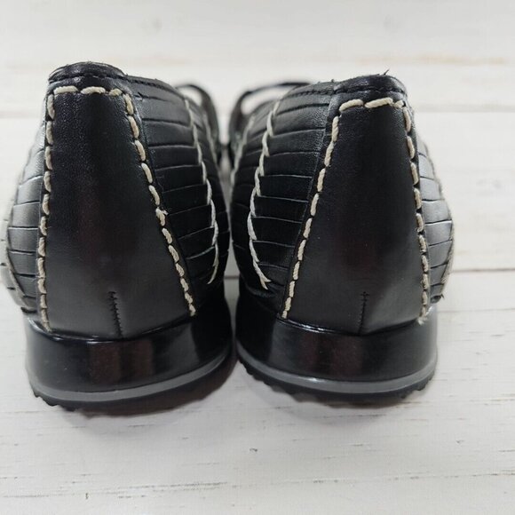 Cole Haan Air Bria Huarache Women Shoe Size 6B Black Wedge Open Toe Woven D27319 - Picture 7 of 12